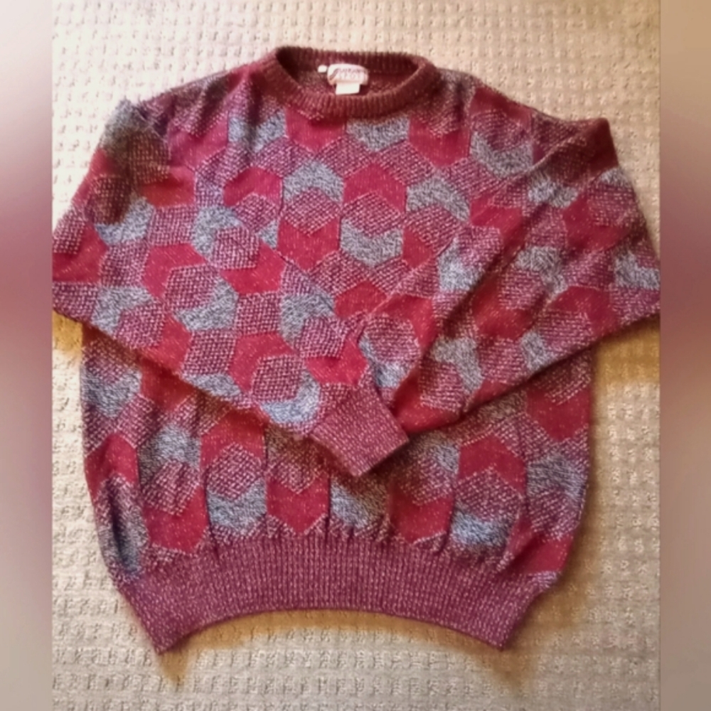 SANSABELT SPORT Grandpa Wool Crew Neck Grandpa Sweater